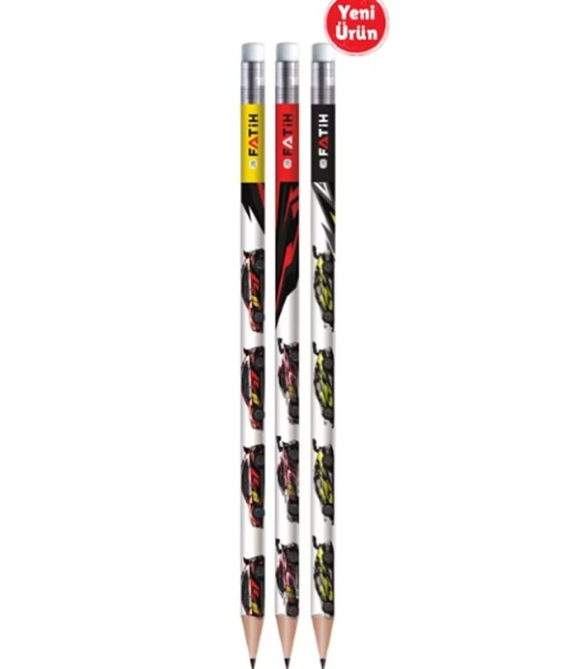 Fatih Süper Car Silgili Kurşun Kalem