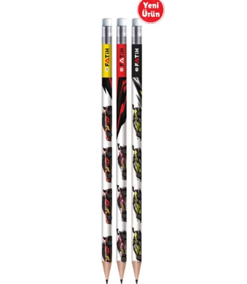 Fatih Süper Car Silgili Kurşun Kalem