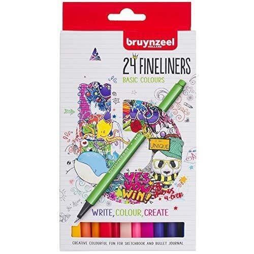Bruynzeel Fineliner 0,4 Mm Set 24 Renk