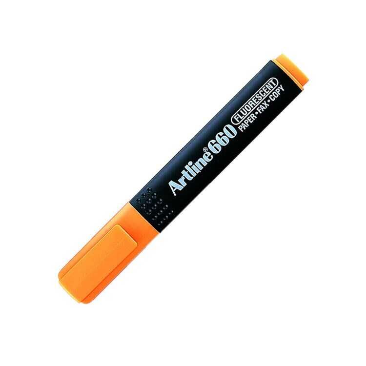 Artline 660 Fosforlu Kalem Kesik Uç 1,0-4,0 Mm F.Turuncu