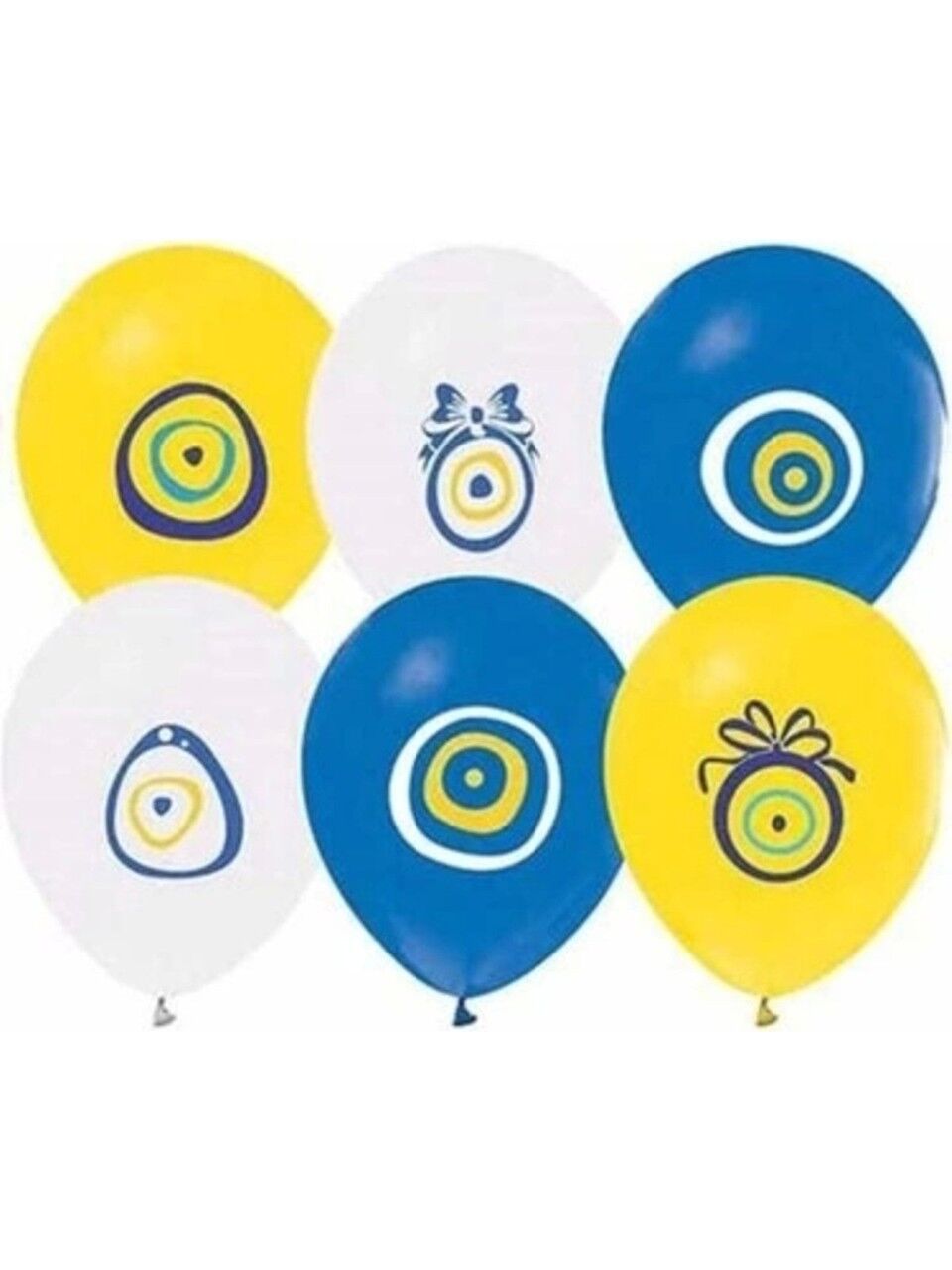 Balonevi Balon 12'' Mavi Nazar 100 Lü Paket
