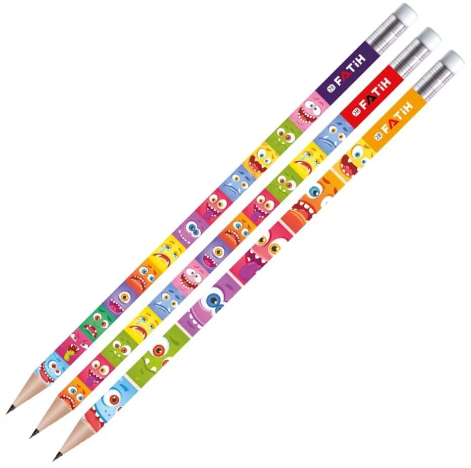 Fatih Emoji Silgili Kurşun Kalem