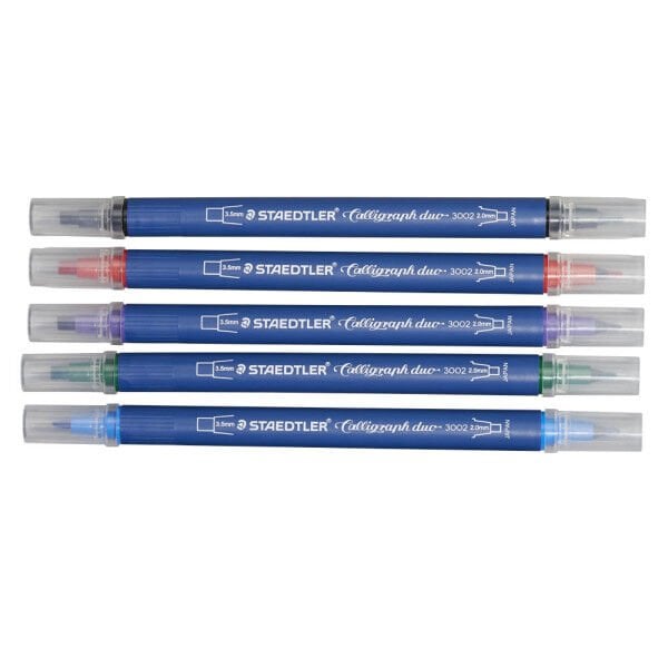 Staedtler 3002 C5 Çift Uçlu Kaligrafi Kalemi 3.5-2.0 Mm 5 Li