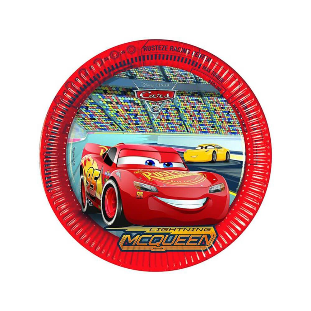 Balonevi Cars 3 Tabak 23 Cm 8 Li    