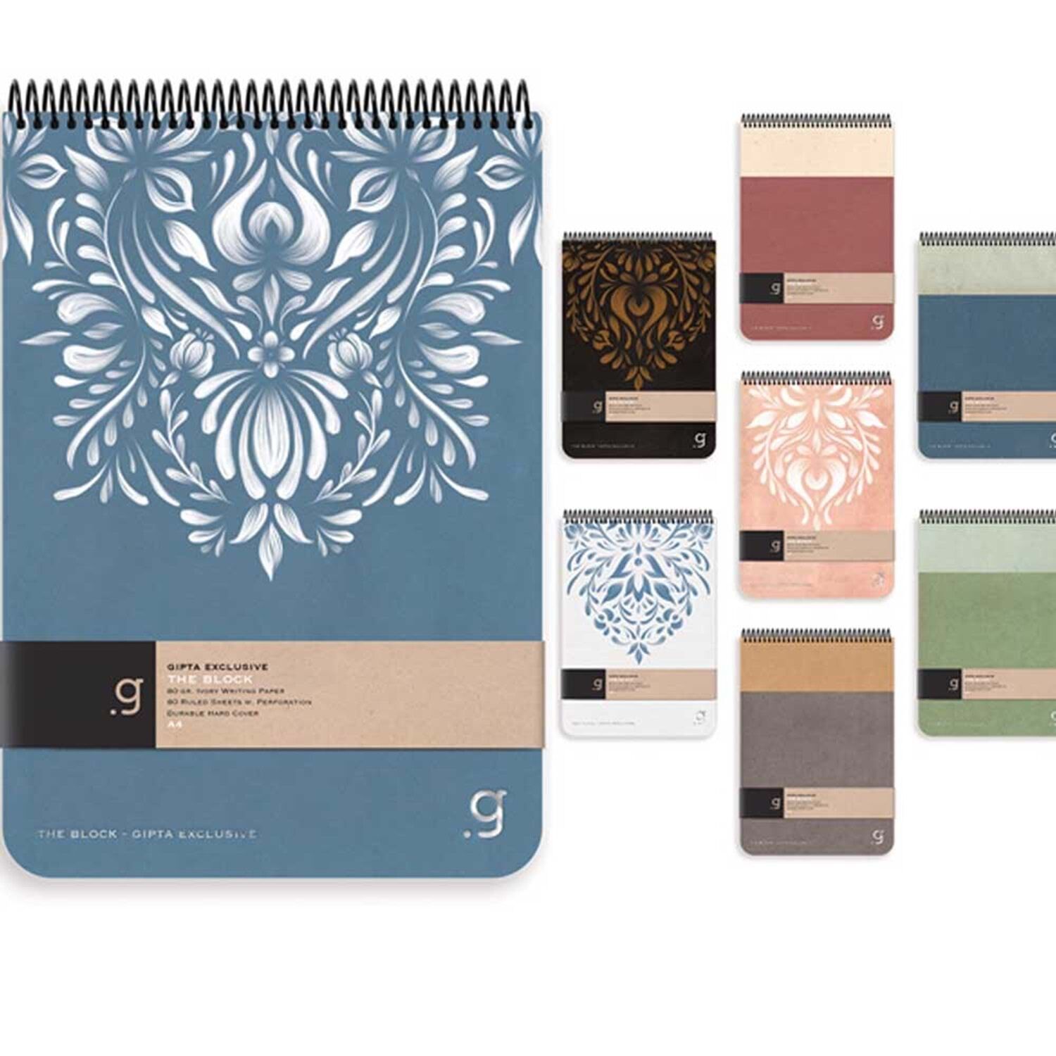 Gıpta The Block Spiralli Sert Kapak Defter 17x24 80 Yaprak Kareli