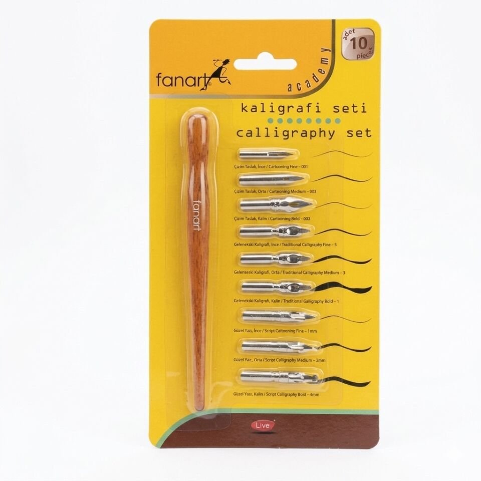 Fanart Academy Kaligrafi Seti 10 Uçlu