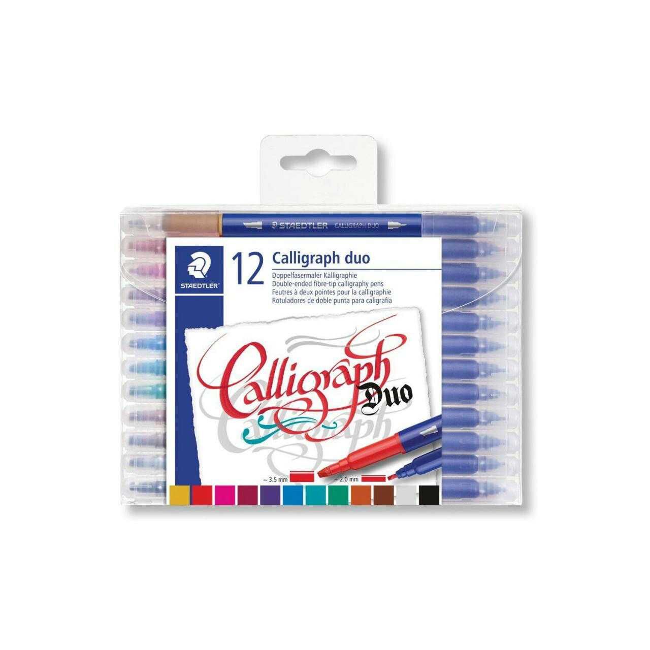 Staedtler 3005 Tb12 Çift Uçlu Kaligrafi Kalemi 3.5-2.0 Mm 12 Li