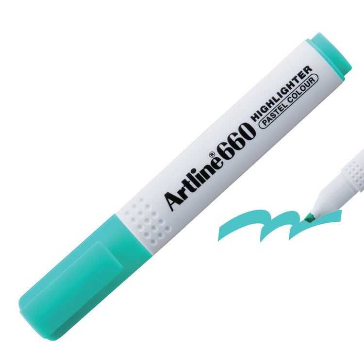 Artline 660 Fosforlu Kalem Kesik Uç 1,0-4,0 Mm Pastel Green