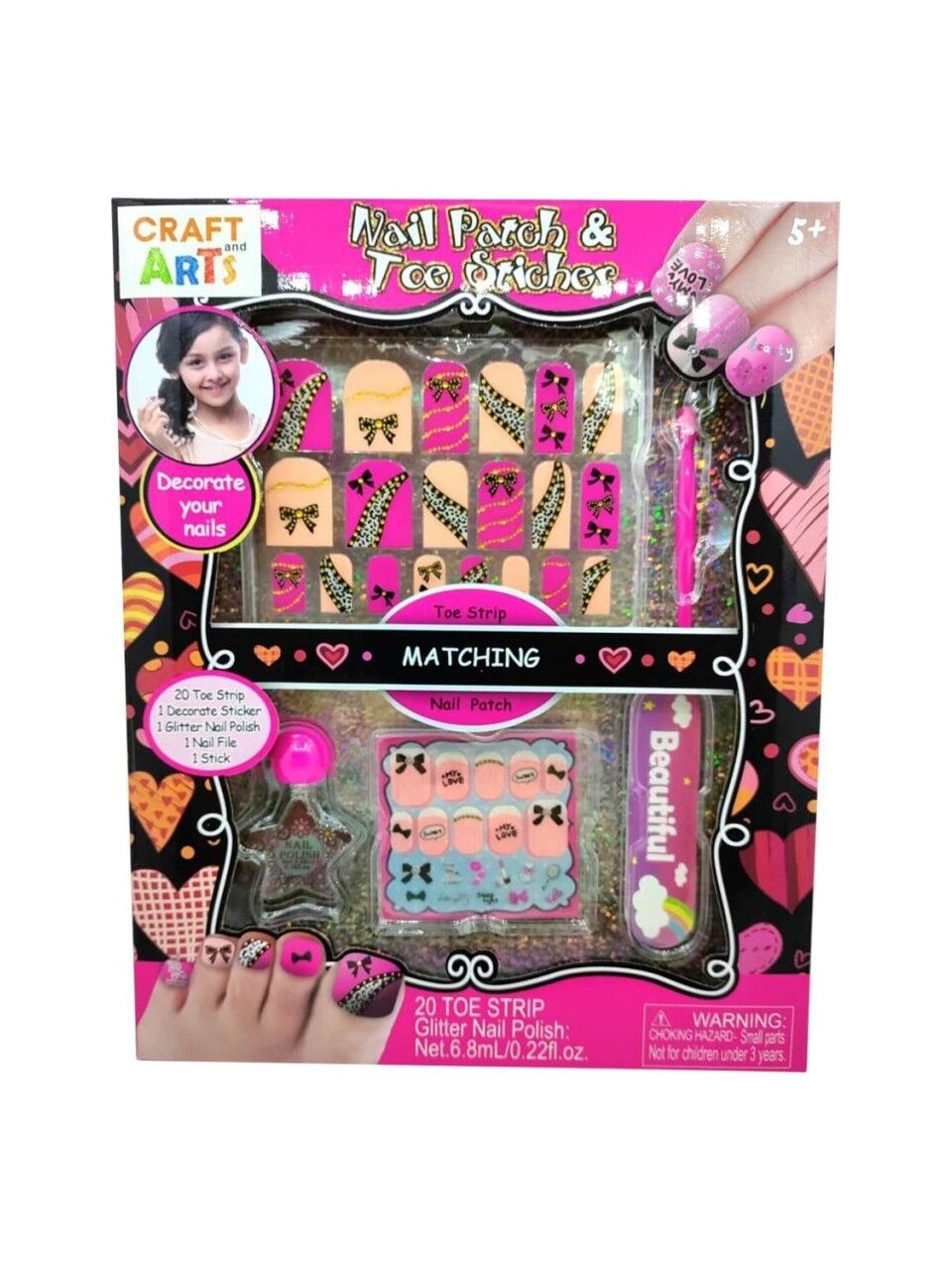 Craft And Arts Makyaj Seti Ayak Bant Seti S22501