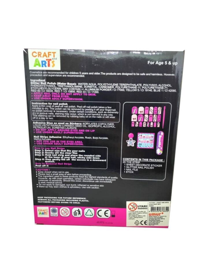 Craft And Arts Makyaj Seti Ayak Bant Seti S22501