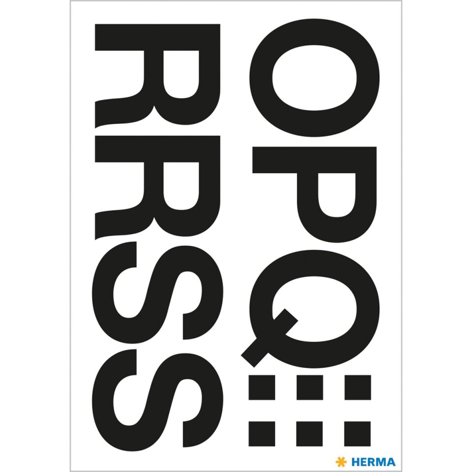 Herma Vario Harf Etiket O-Z 33 Mm Siyah