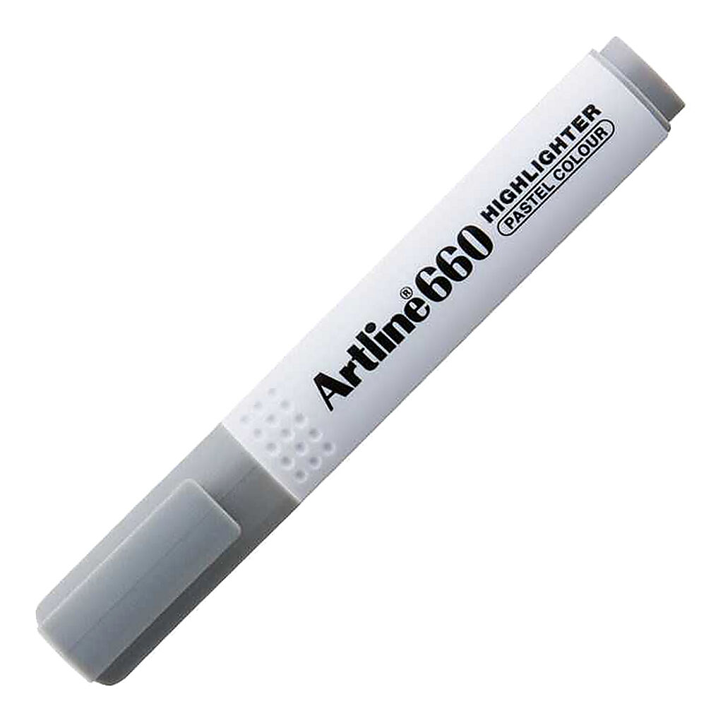 Artline 660 Fosforlu Kalem Kesik Uç 1,0-4,0 Mm Pastel Grey