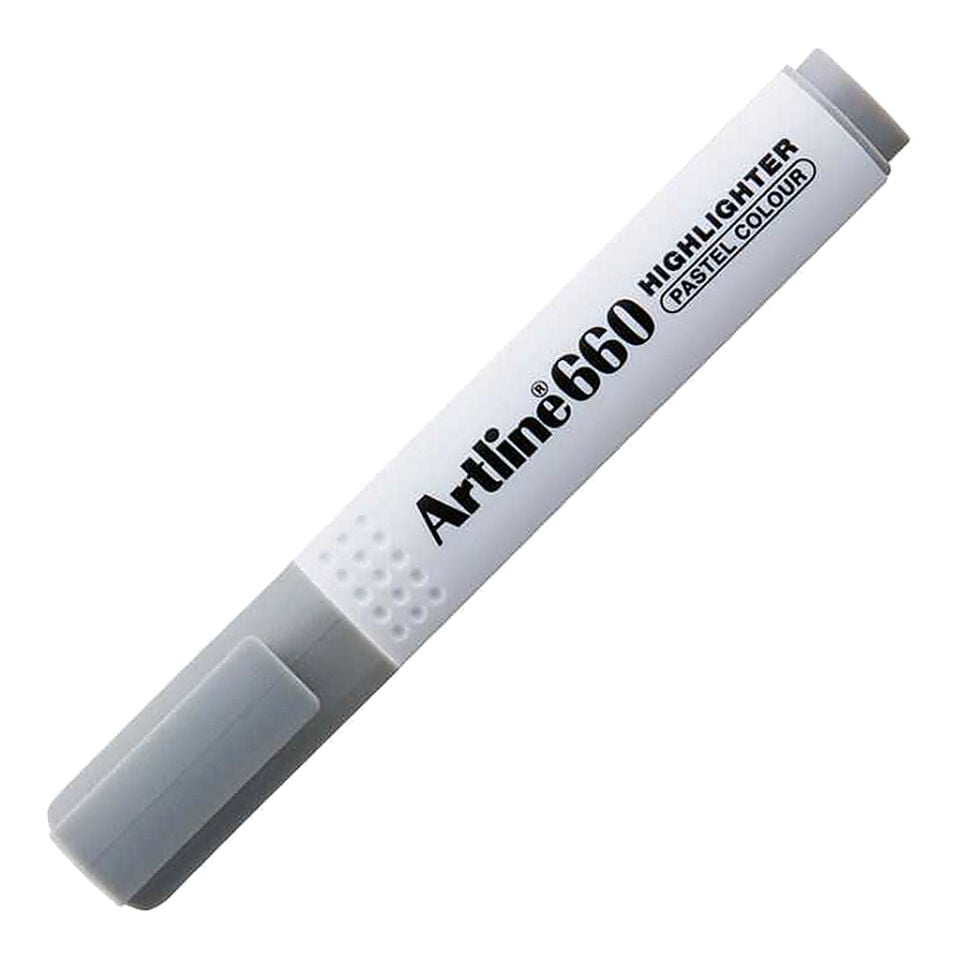 Artline 660 Fosforlu Kalem Kesik Uç 1,0-4,0 Mm Pastel Grey