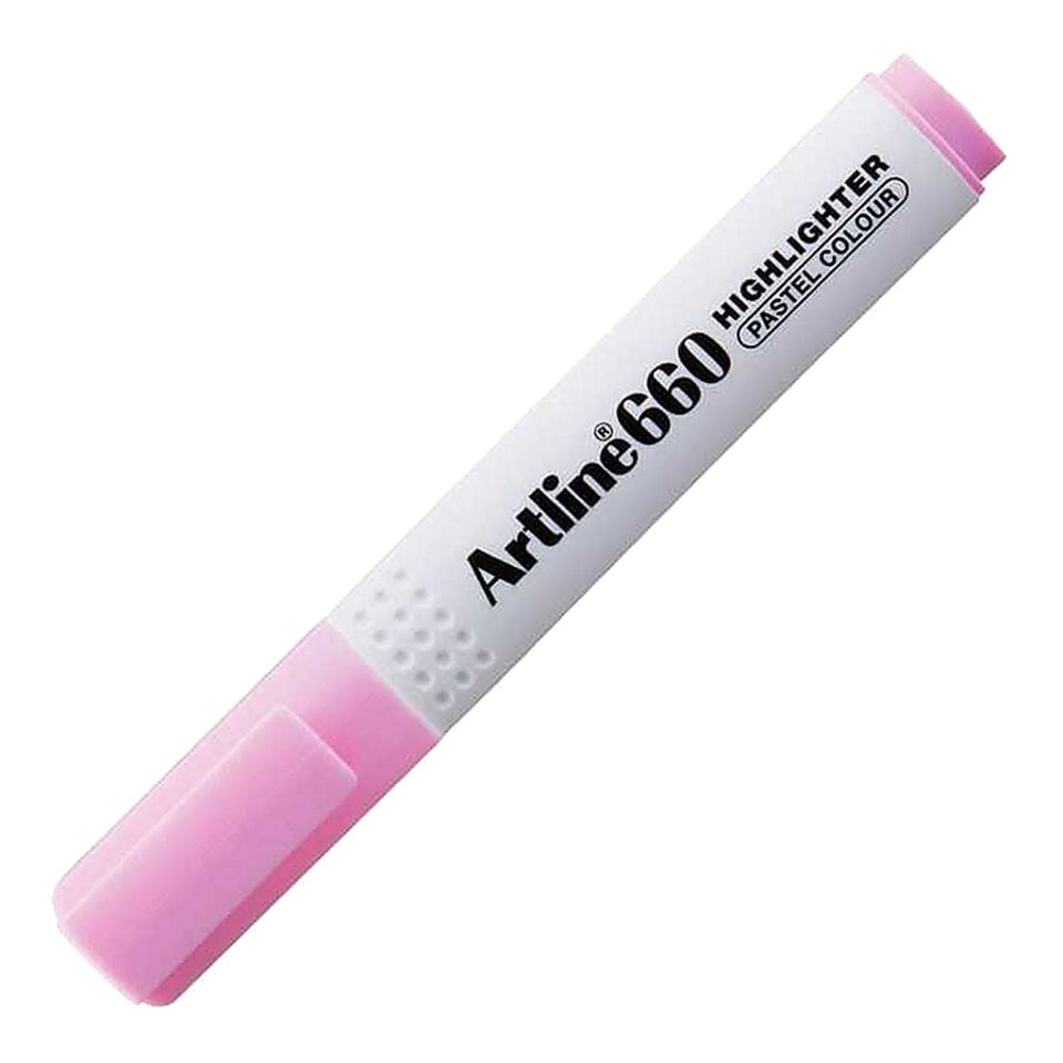 Artline 660 Fosforlu Kalem Kesik Uç 1,0-4,0 Mm Pastel Pink