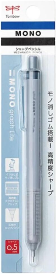 Tombow Mono Graph Lite M.Kurşun Kalem 0.5 Mm Gri Siyah Bilisterli