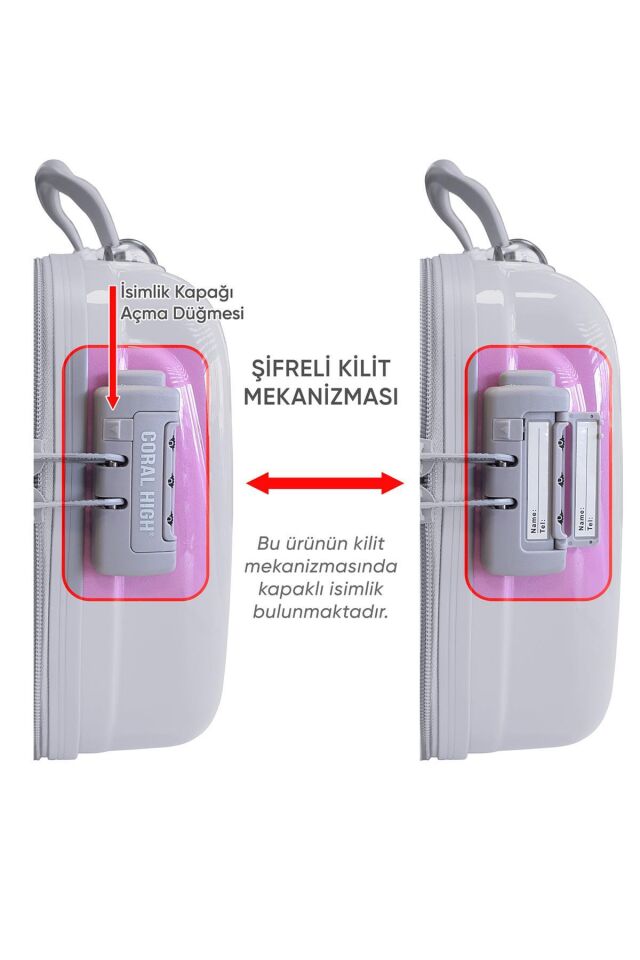 Yaygan Coral High Makyaj Çantası