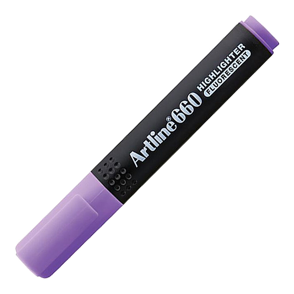 Artline 660 Fosforlu Kalem Kesik Uç 1,0-4,0 Mm Mor