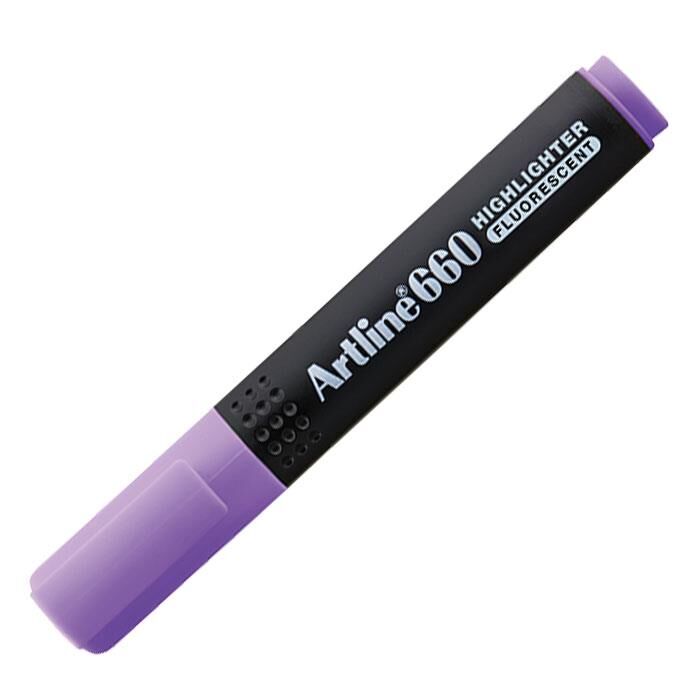 Artline 660 Fosforlu Kalem Kesik Uç 1,0-4,0 Mm Mor