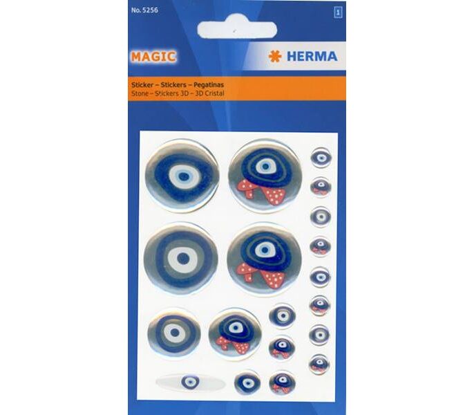 Herma Magic Etiket Stone Nazar Boncuğu 