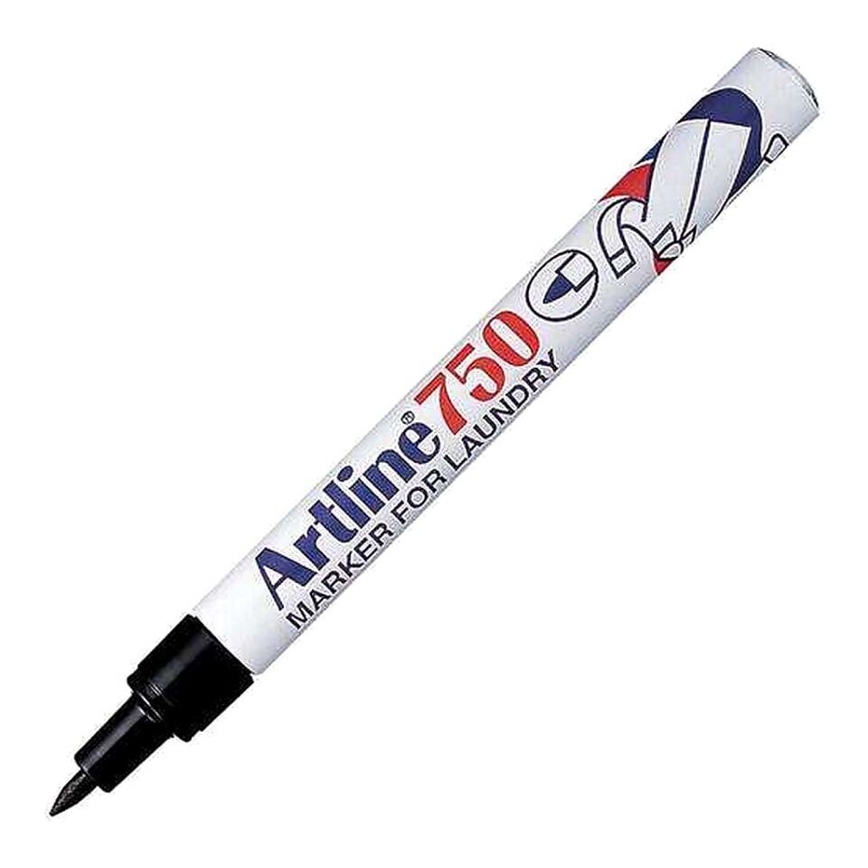 Artline 750 Laundry Marker Çamasır Markörü Uç 0,7 Mm Siyah
