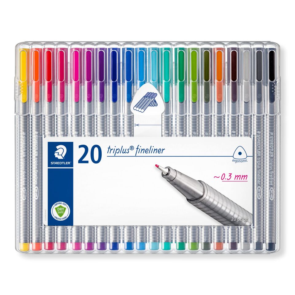 Staedtler 334 Sb20 Trıplus Fineliner 0.3 Mm 20 Li Set