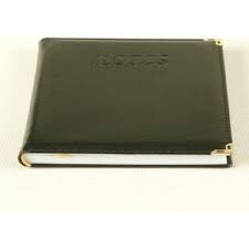 Liz Defter 14x20 Suni Deri Serpente Desen Çizgili