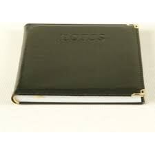 Liz Defter 14x20 Suni Deri Serpente Desen Çizgili