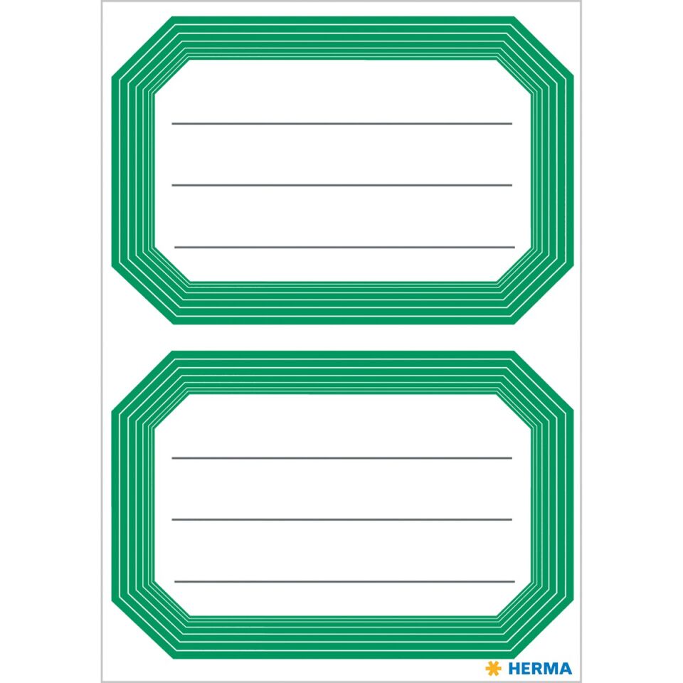 Herma Vario Okul Etiket Klasik 82x55 Mm Yeşil
