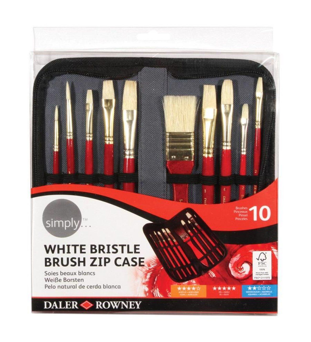 Daler Rowney Simply Yağlı Boya Çantalı Fırça Set