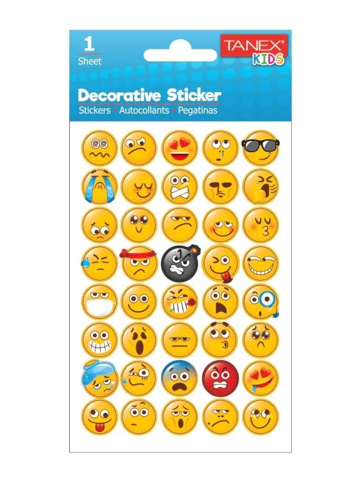Tanex Tnx-25028 Emoji Serisi Etiket