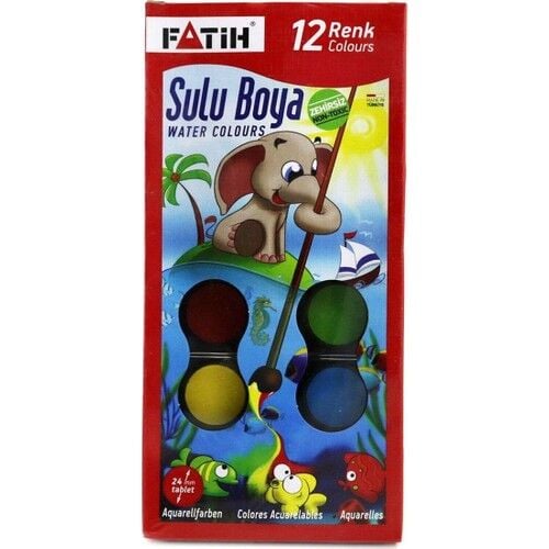 Fatih Jumbo Sulu Boya 12 Renk Js-12