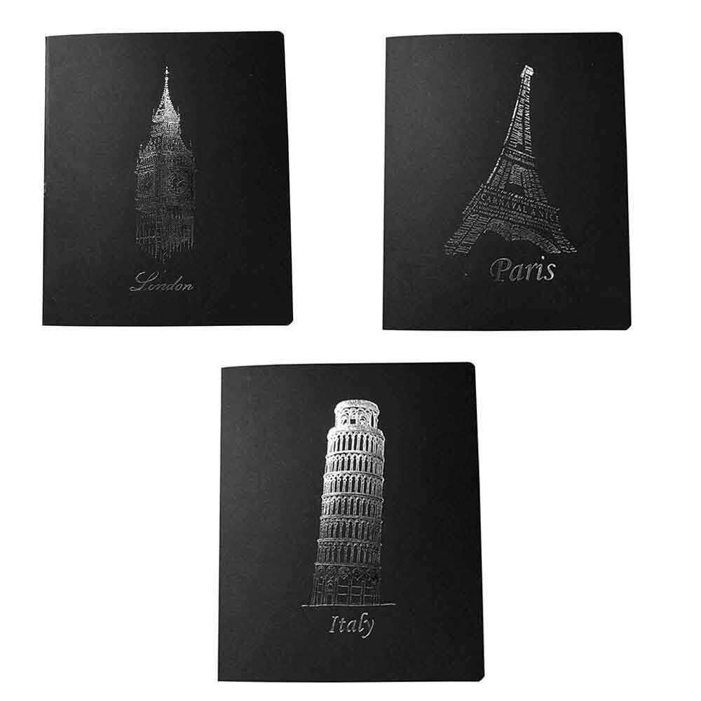 Liz 20x22 İvory Siyah Kapak Defter 40 Yaprak Çizgili