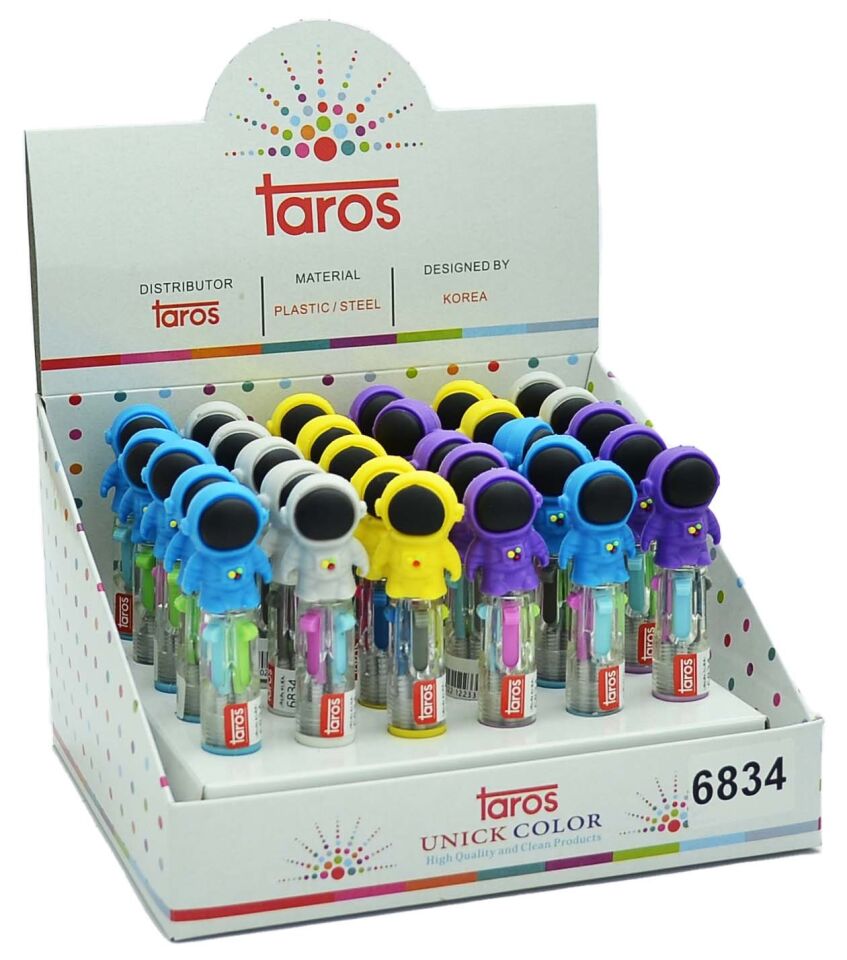 Taros Unick Color Astronot 4 Renk Tükenmez Kalem