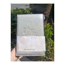 Liz Velur Desen Fermuarlı Defter 96 Yaprak Ivory 70 Gr