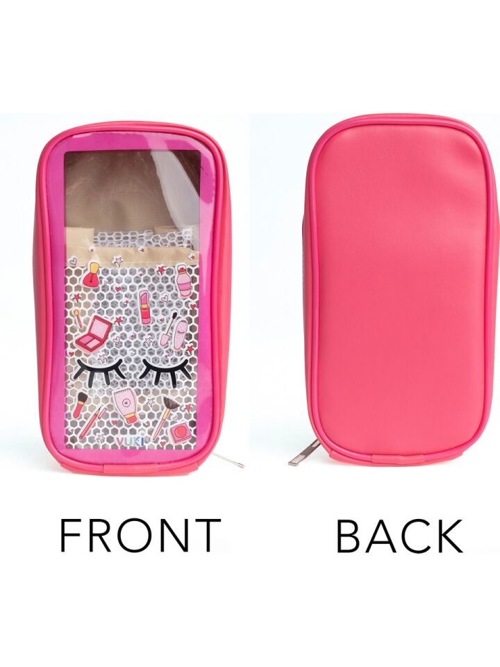 Vuki Astarlı Büyük Boy Kalem Çantası Kirpik