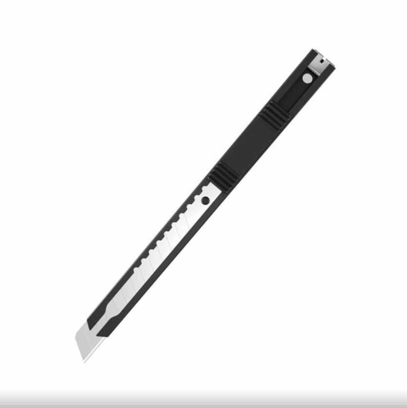 Kraf Maket Bıçağı Dar Metal 621G Siyah