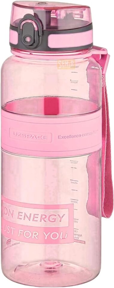 Uzspace 1000 Ml Tritan Matara Pembe