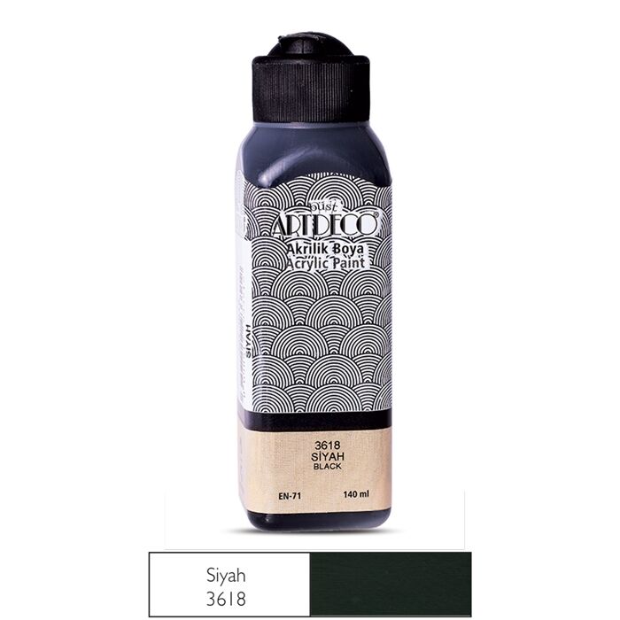 Artdeco Akrilik Boya 140 Ml Siyah 3618