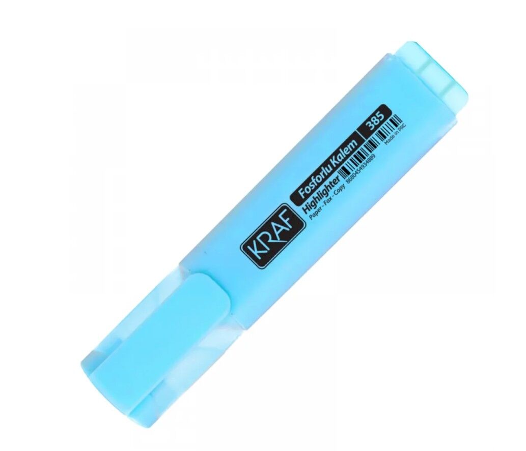 Kraf Fosforlu Kalem 385 Mavi