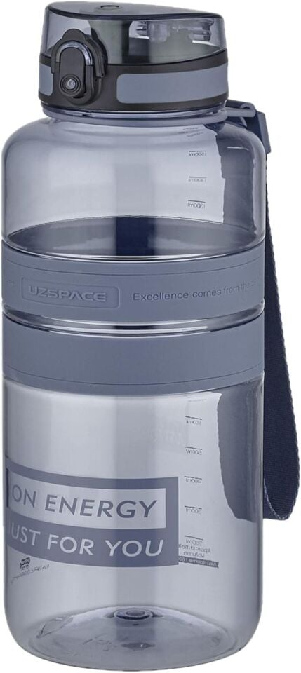 Uzspace 1500 Ml Tritan Matara Bark Grey