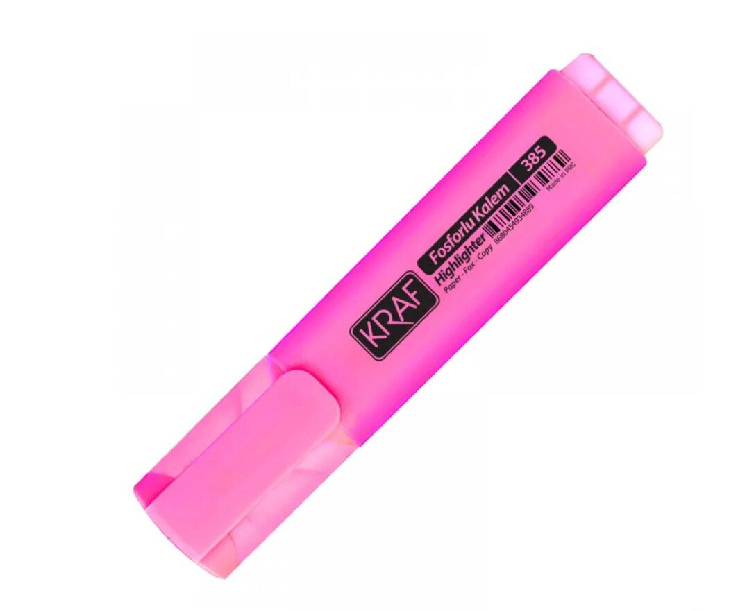 Kraf Fosforlu Kalem 385 Pembe