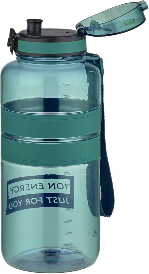 Uzspace 1500 Ml Tritan Matara Forest Green