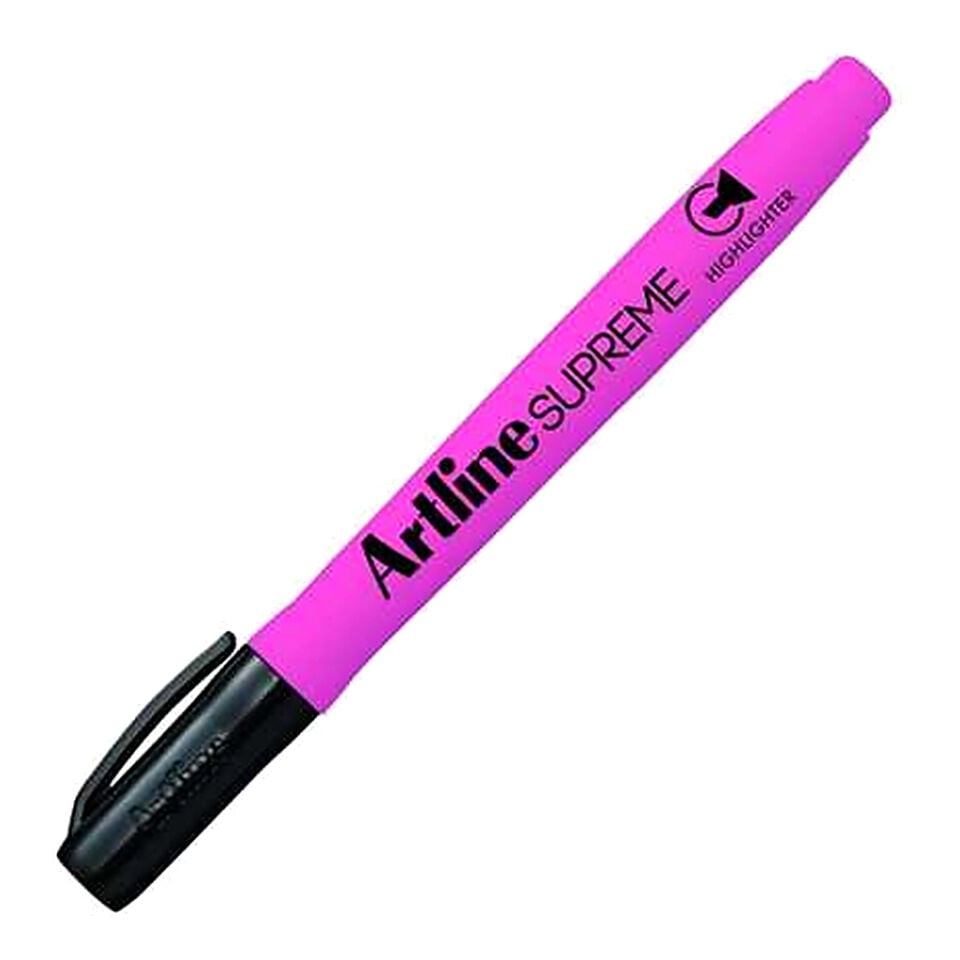 Artline Supreme Fosforlu Kalem Kesik Uç:4,0 Mm Pembe