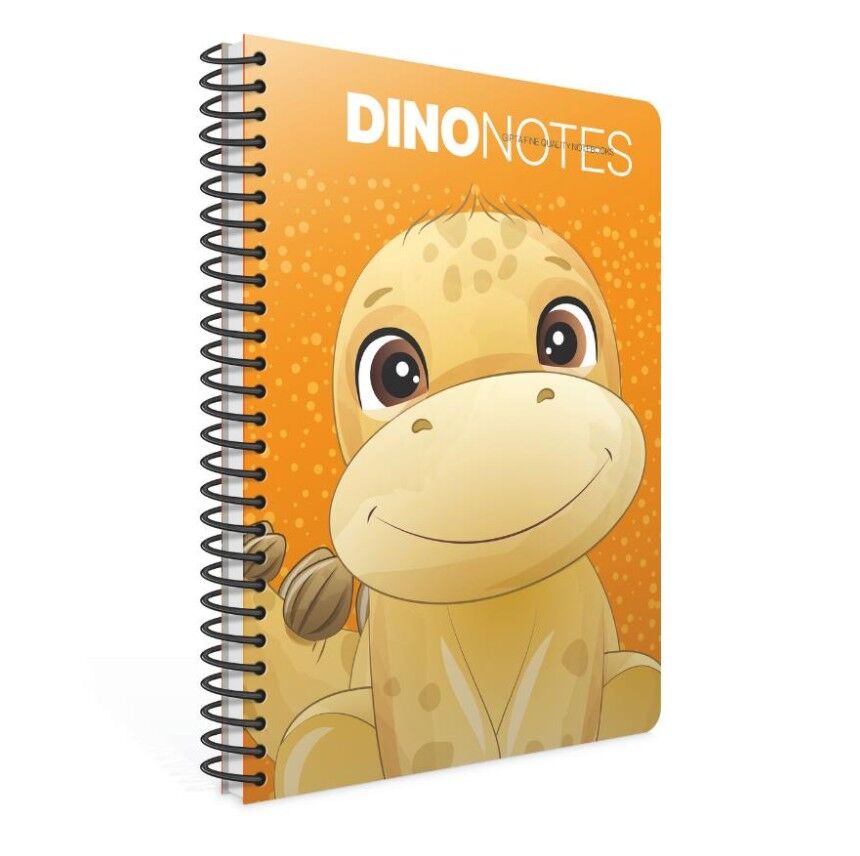 Gıpta Dıno Notes Spiralli Karton Kapak Defter A4 80 Yaprak Kareli