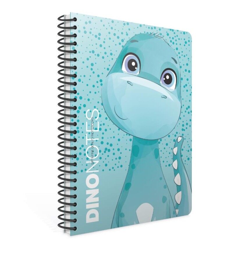 Gıpta Dıno Notes Spiralli Karton Kapak Defter A4 80 Yaprak Kareli