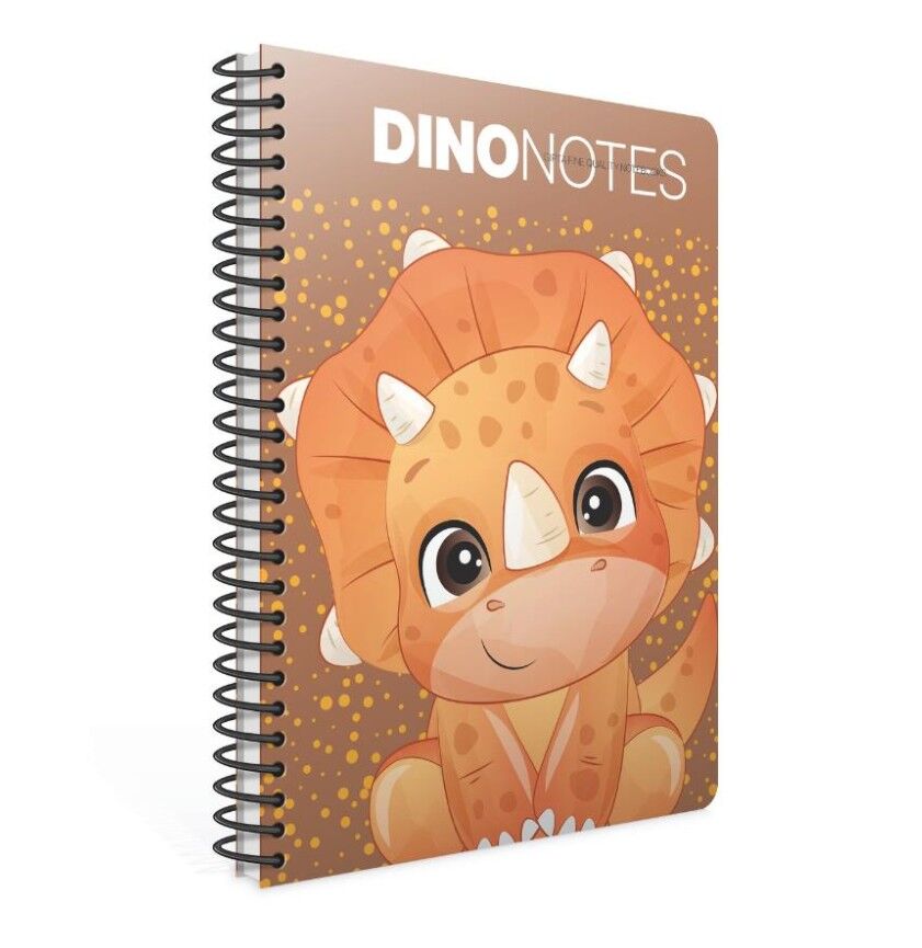 Gıpta Dıno Notes Spiralli Karton Kapak Defter A4 80 Yaprak Kareli