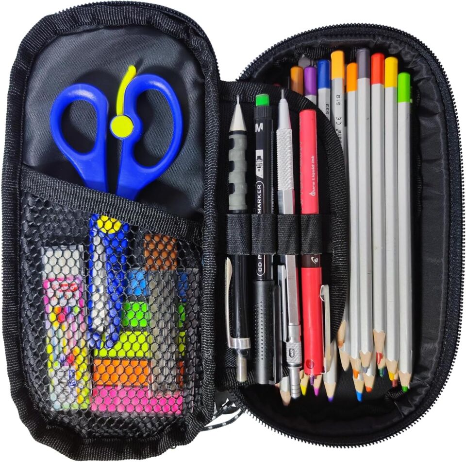 Jacbag Oval Medium Boy Kalem Kutu Düz Renk