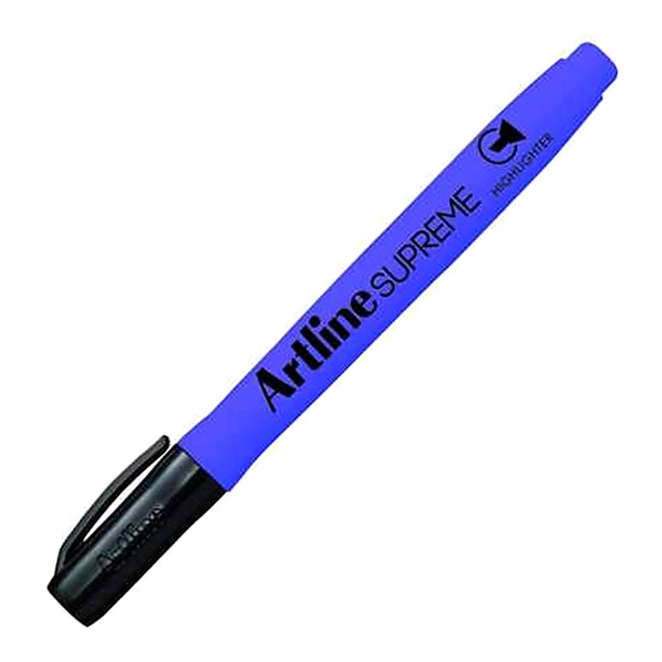 Artline Supreme Fosforlu Kalem Kesik Uç:4,0 Mm Mor