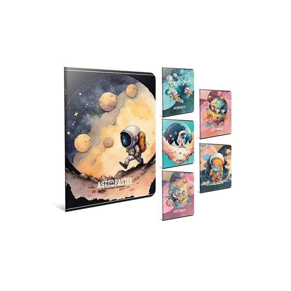 Gıpta Astropastel Tel Dikiş Karton Kapak Defter A4 60 Yaprak Çizgili