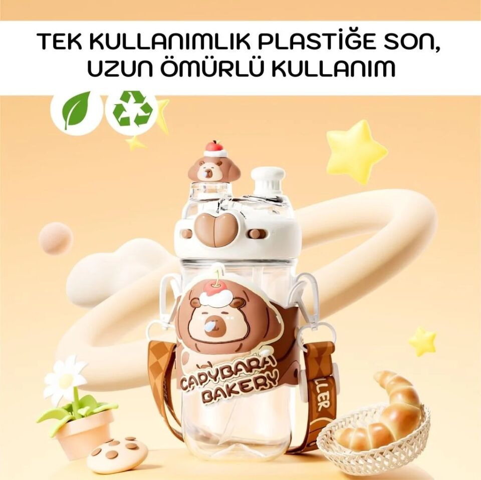 Diller 580 Ml Boyun Askılı Tritan Su Matara